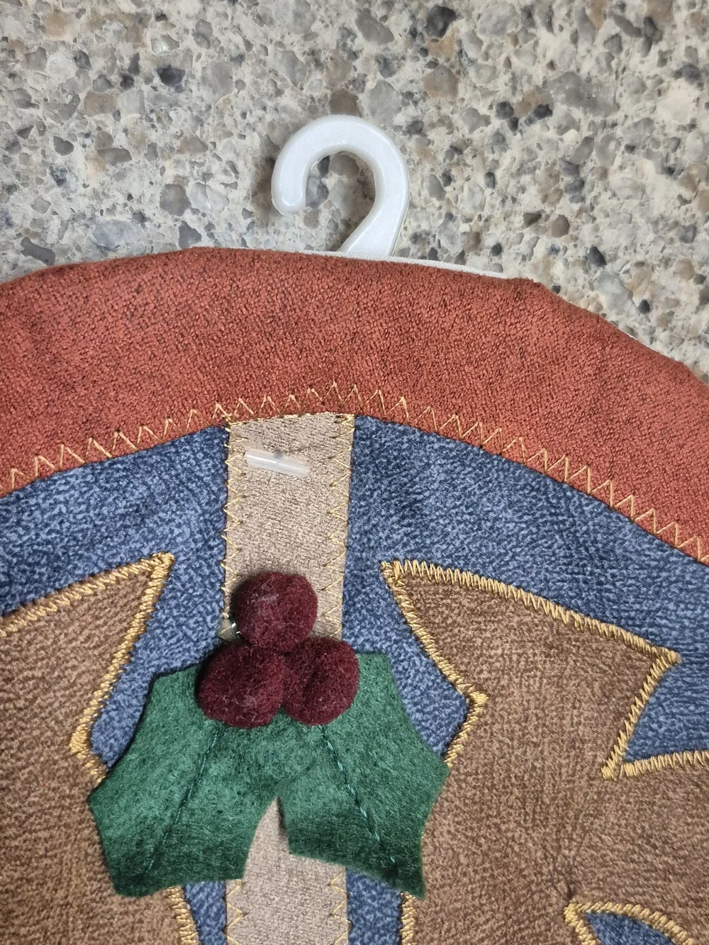 Y2K Prima Creations Cowboy Boot Christmas Stocking Western Faux Suede Retro 18